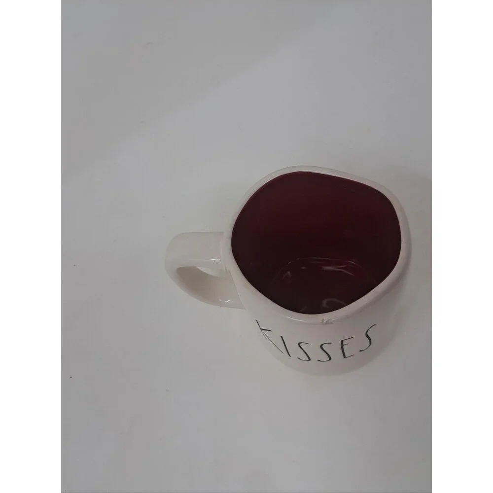 Rae Dunn Mug Artisan Collection Hugs Kissses Coffee Cup Drinkware Gift HQ